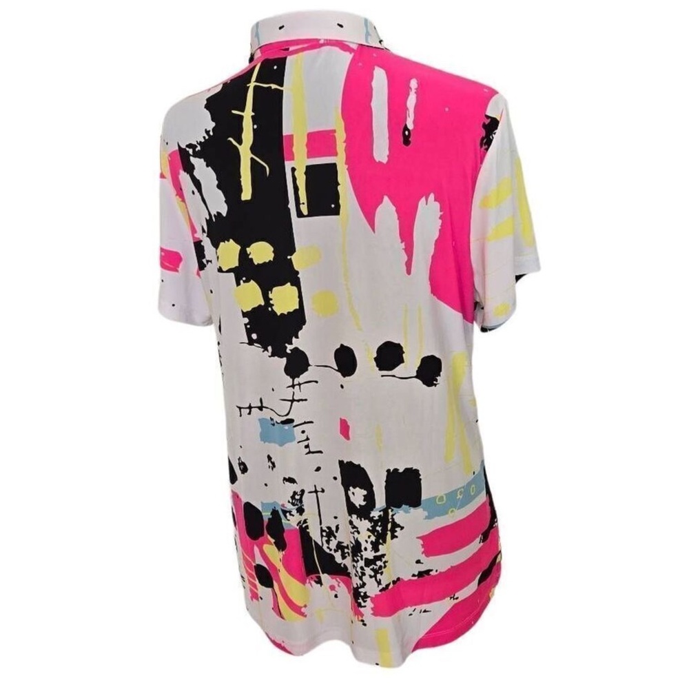 Jamie Sadock Abstract Polo Athletic
Shirt Short Sleeve Sz L - Picture 3 of 10